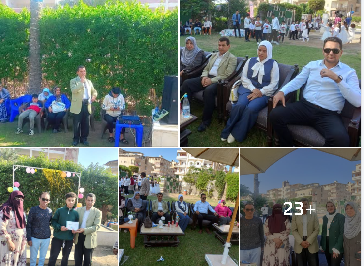 المشاركة المجتمعية  فى الاحتفال بأعياد الطفولة وذوى الهمم ب نادى سنة اكتوبر بجمصة 