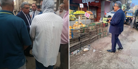 محافظ الدقهلية يتفقد قرية منية سمنود بمركز أجا
