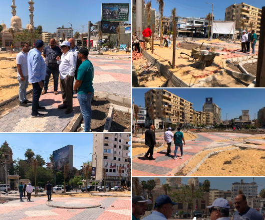 محافظ الدقهلية يتابع أعمال تطوير حديقة كوكب الشرق بشارع الجيش بالمنصورة