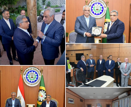 محافظ الدقهلية يستقبل وزير الدولة للإنتاج الحربي