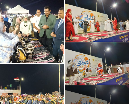 نائب المحافظ يفتتح مهرجان "شاطئ الفن" و"معرض أيادي مصر" بمدينة جمصة 