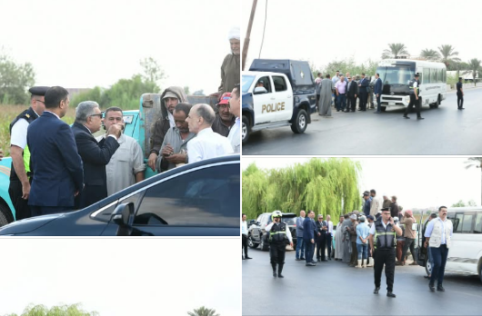 محافظ الدقهلية يوجه فورا بتوفير سيارة ميني باص لنقل عمال بعد رصد خطورة نقلهم بطريق "رافد جمصة