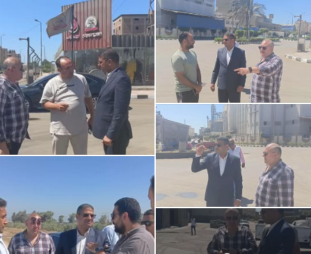 نائب المحافظ يتفقد المنطقة الصناعية بجمصة 