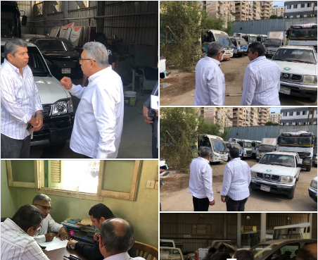 محافظ الدقهلية يتفقد الحملة الميكانيكية بديوان عام المحافظة