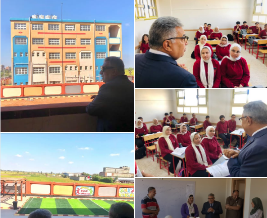 محافظ الدقهلية يتفقد المدرسة الرسمية للغات بالسنبلاوين