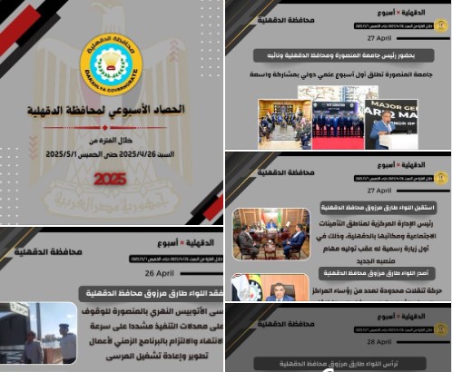 بالإنفوجراف  محافظة الدقهلية × أسبوع