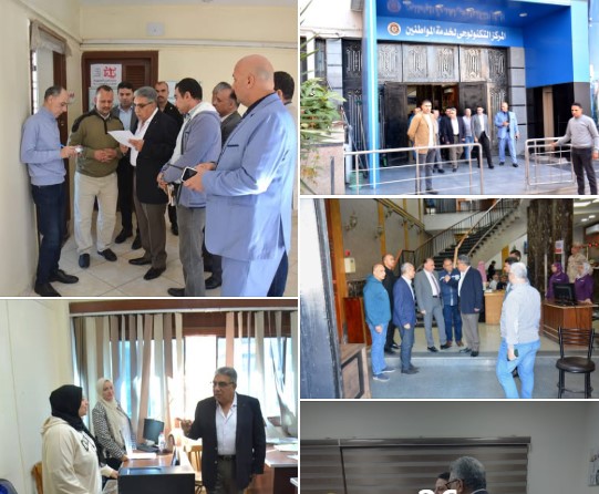 محافظ الدقهلية يتفقد إدارات الديوان العام