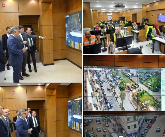 محافظ الدقهلية من داخل الشبكة الوطنية للطوارئ والسلامة