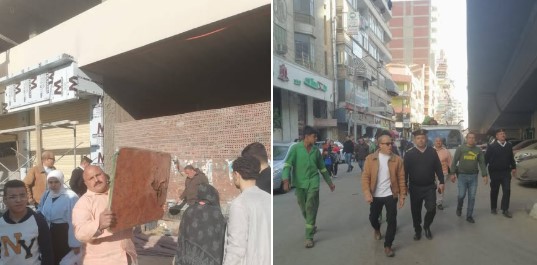 محافظ الدقهلية يتابع أعمال حملة إزالة الإشغالات بمدينة طلخا